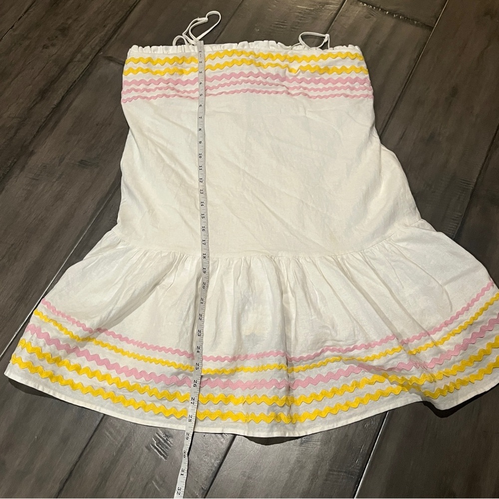 Lisa Marie Fernandez x Target Ruffle-Hem Tiered Ric Rac Dress - Size Medium - Picture 13 of 16